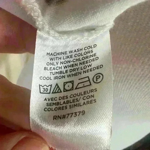 Ann Taylor white with black polka tot tee. Excellent condition. Medium. - Picture 8 of 8